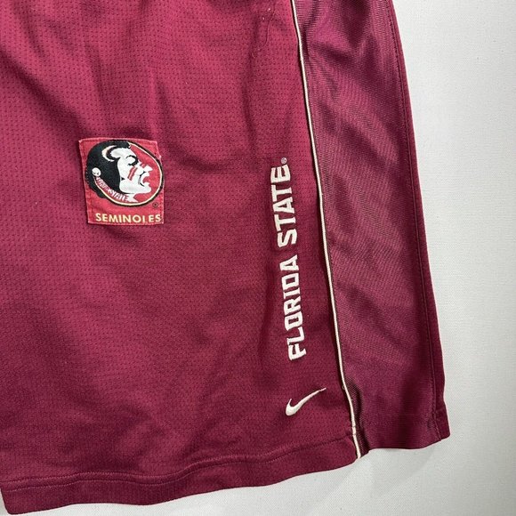 NIKE Florida State FSU Shorts Mens Large NCAA Authentic Team Basketball Vintage - Picture 4 of 7
